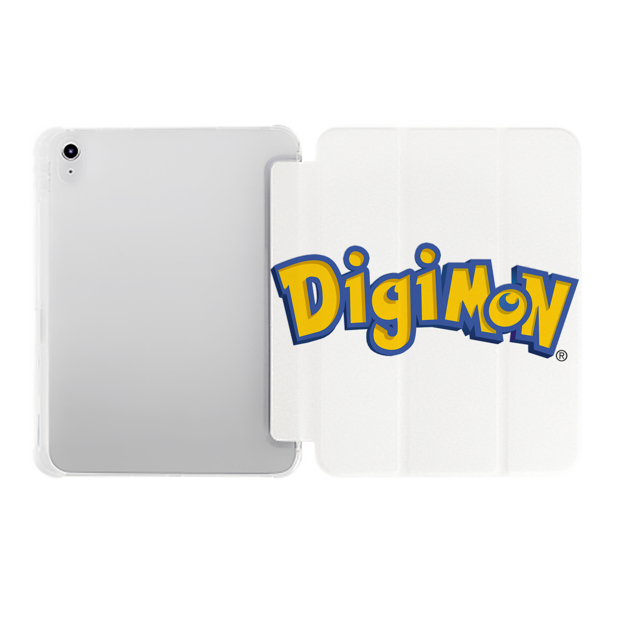 （画像用） Digimon デジタルモンスター/デジモン IPad ケース ペン収納付き 三つ折りスタンド PUレザー×シリコン 対応機種9.5/10.5/10.9インチ